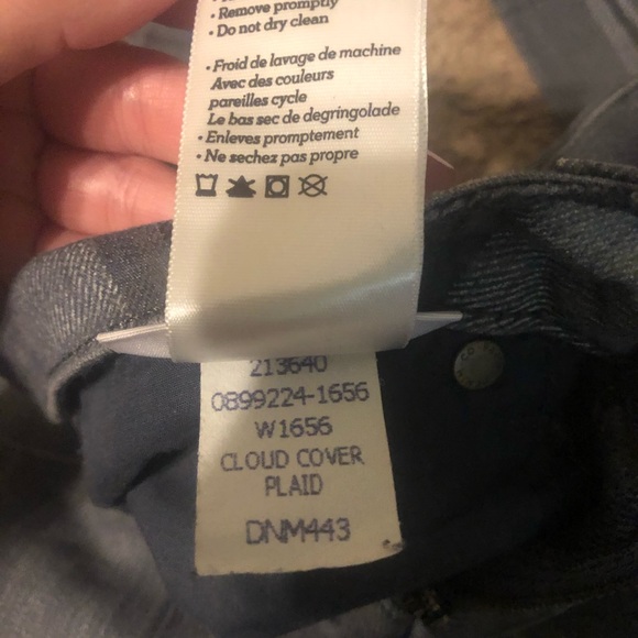 PAIGE Skyline Ankle Peg Cloud Cover Plaid Jeans 26 - Picture 6 of 6